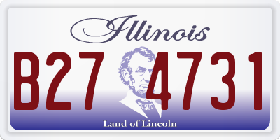 IL license plate B274731