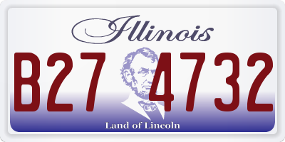 IL license plate B274732
