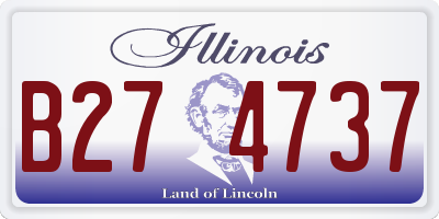 IL license plate B274737