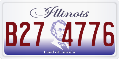 IL license plate B274776