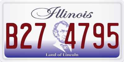 IL license plate B274795