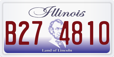 IL license plate B274810