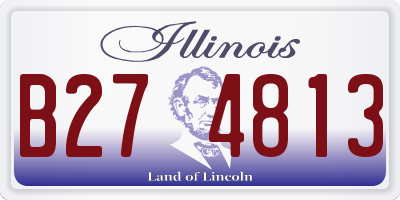 IL license plate B274813