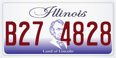 IL license plate B274828