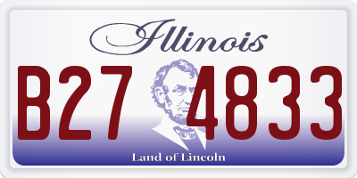 IL license plate B274833