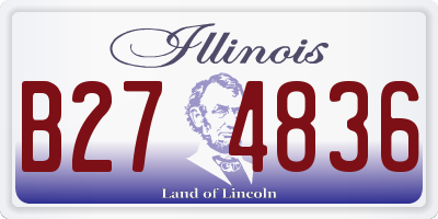IL license plate B274836