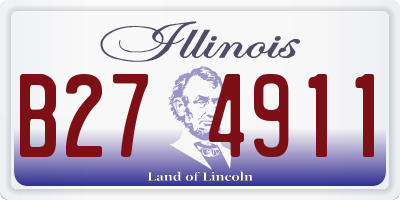IL license plate B274911
