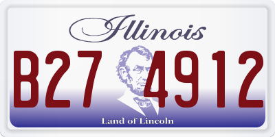 IL license plate B274912