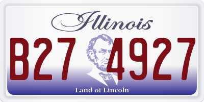 IL license plate B274927