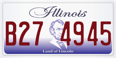 IL license plate B274945