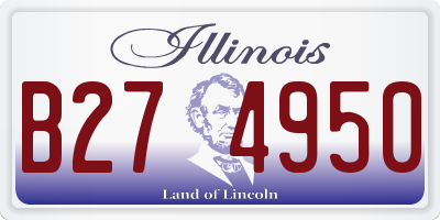 IL license plate B274950