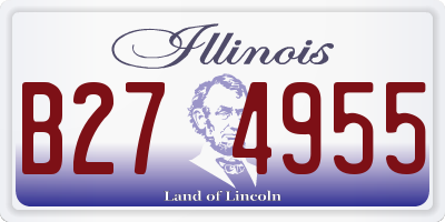 IL license plate B274955