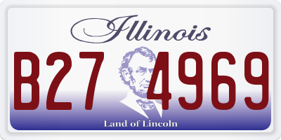 IL license plate B274969