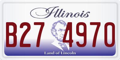 IL license plate B274970