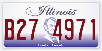IL license plate B274971