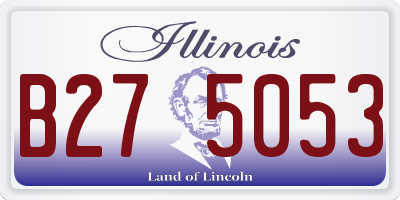 IL license plate B275053