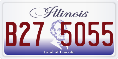 IL license plate B275055