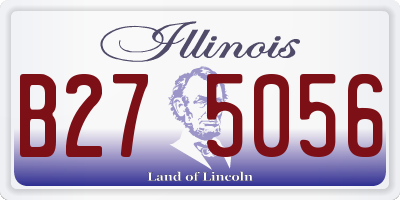 IL license plate B275056