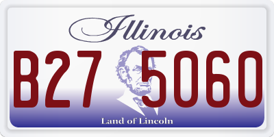 IL license plate B275060