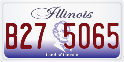 IL license plate B275065