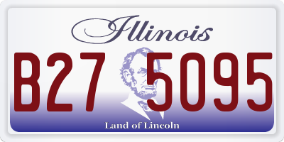 IL license plate B275095