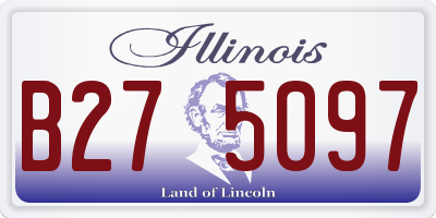 IL license plate B275097