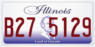 IL license plate B275129