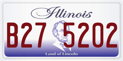 IL license plate B275202