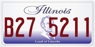 IL license plate B275211