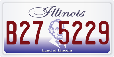 IL license plate B275229