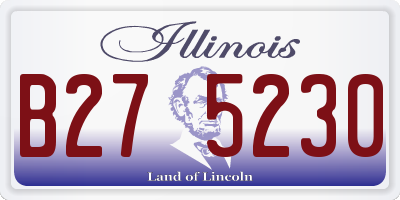 IL license plate B275230