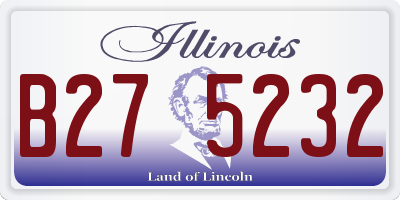IL license plate B275232