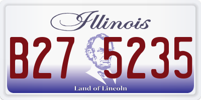 IL license plate B275235