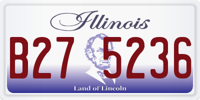 IL license plate B275236