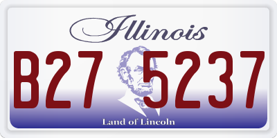 IL license plate B275237
