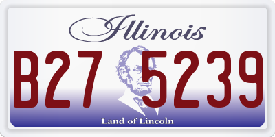 IL license plate B275239