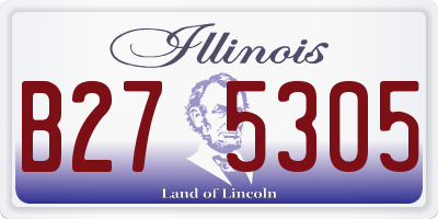 IL license plate B275305