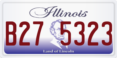 IL license plate B275323
