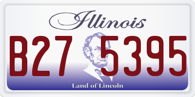 IL license plate B275395