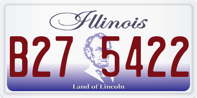 IL license plate B275422