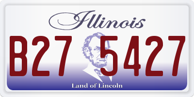 IL license plate B275427