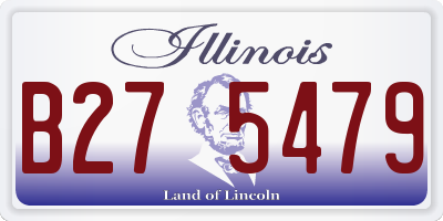 IL license plate B275479