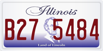 IL license plate B275484