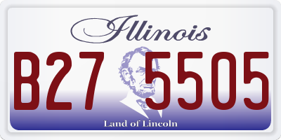 IL license plate B275505