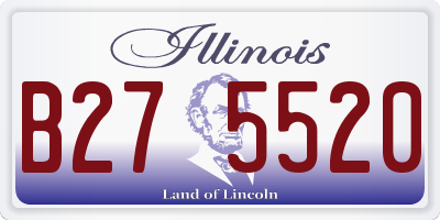 IL license plate B275520