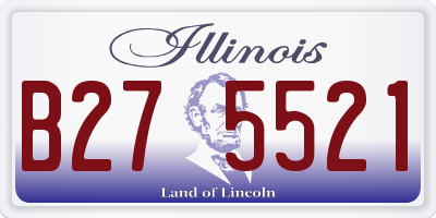 IL license plate B275521