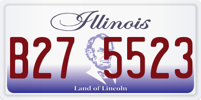 IL license plate B275523