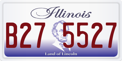 IL license plate B275527