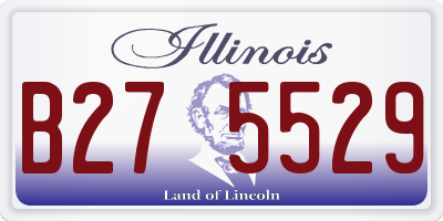IL license plate B275529