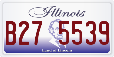 IL license plate B275539
